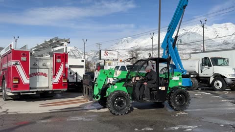 Telehandler Forklift 2015 Genie GTH-5519 4x4x4 5,500 LB 19' Reach Telescopic Fork Lift