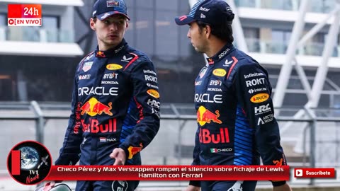 Checo Pérez y Max Verstappen rompen el silencio sobre fichaje de Lewis Hamilton con Ferrari