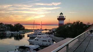 Hilton Head South Carolina Harbour Town Sunset