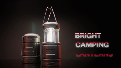 GearLight Camping Lantern Father's Day Gifts for Dad - 2 Portable, LED Battery Powered Lamp Lights,