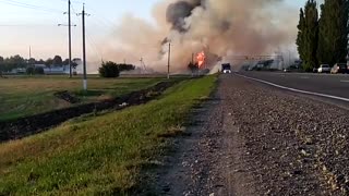 Burning Building Eruption