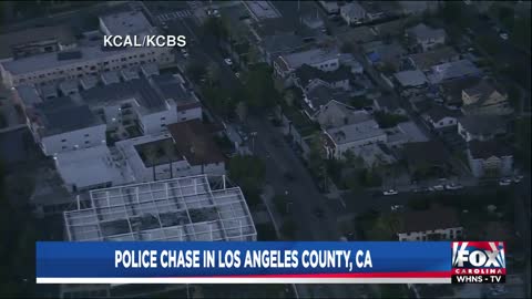 LAPD Police Pursuit Of an Assault with a Deadly Weapon Suspect... Foot Bail...