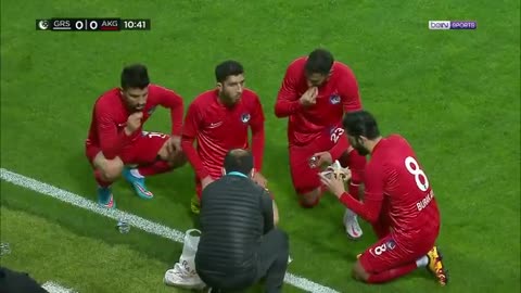 GZT Giresunspor Ankara-Keçiörengücü maçında yaşanan sakatlık ile ezan saati denk gelinc