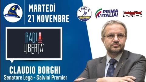 🔴 50ª Puntata della rubrica Scuola di Magia di Claudio Borghi su Radio Libertà (21/11/2023).