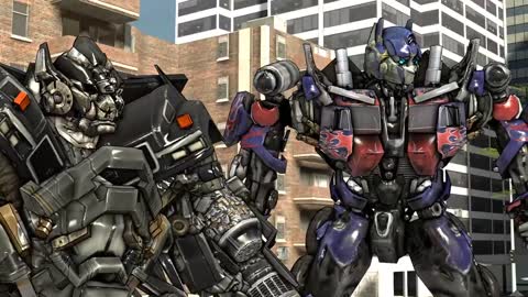 SFM - Nemesis Prime Vs Grimlock! Transformers Animated Short Film Early Cut Footage