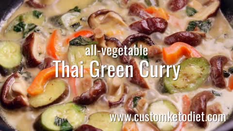 All Vegetable Thai Green Curry,