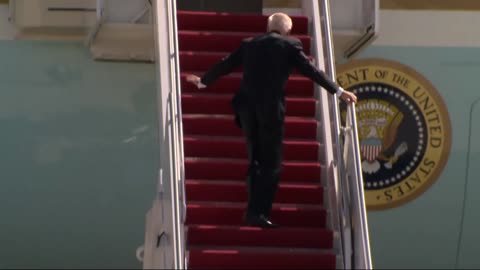 Biden Tripping Up the Stairs