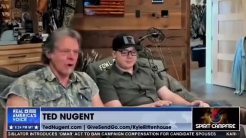 Ted Nugent explaining to Kyle Rittenhouse that Michelle Obama is a man 😅