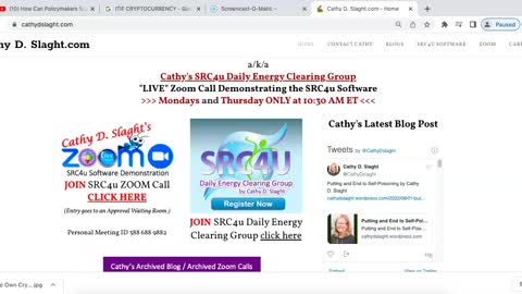 8.1.2022 SRC4u Software Demonstration Zoom Call by Cathy D. Slaght