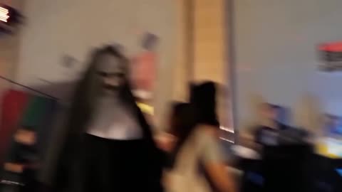 Pennywise and Valak terrorized children prank. Funny, scary.