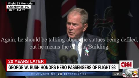 George W. Bush Compares Jan 6th Protestors to 9/11 Terrorists