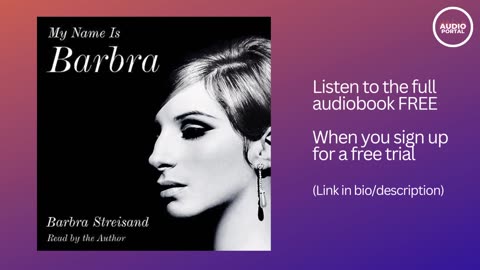 My Name Is Barbra Audiobook Summary Barbra Streisand