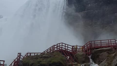 Rainy day at Niagara Falls