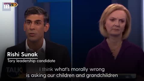 Liz Truss and Rishi Sunak clash over NHS funding in Tory Leadership Debate