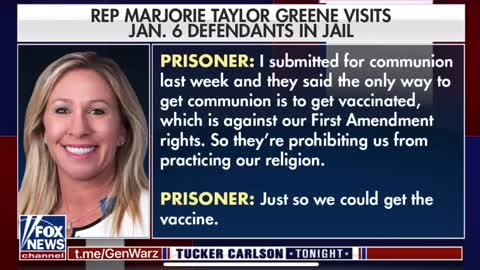 Marjorie Taylor Greene Discusses the Treatment of Jan 6 Detainees on Tucker Carlson