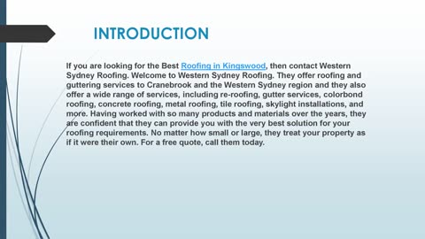 Looking for the best Roofing in Kingswood