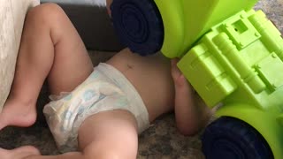 Toddler crushed by dump truck 😂