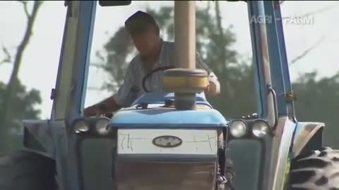 Hidroponik-On a farm, a machine harvests peanuts | Modern Agriculture Technology