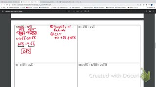 IM3 Alg2CC 4.1 Add and Subtract Radicals