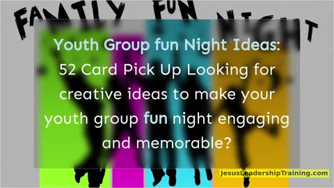 Youth Group Fun Night Ideas