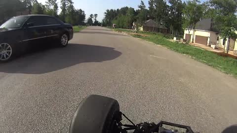 POV Camera Captures High-Speed Ride On 650cc Go Kart