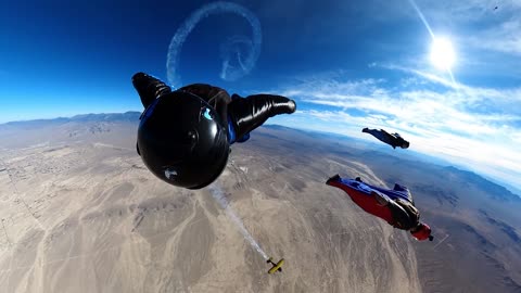 GoPro Wingsuiting Alongside a Plane with Savage Sac