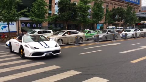 Farrari car on road