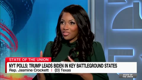 Dem Rep Jasmine Crockett Claims Big Drop In Biden Support Is Because Voters Aren't Accepting Reality