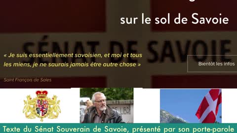 Déclaration du Sénat Souverain de Savoie à la République Française