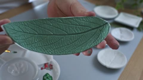 DIY Jewellery Trays - Imprinting Air Dry Clay