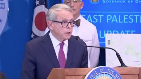 Gov. DeWine: "This train apparently was NOT considered a high hazardous material train"