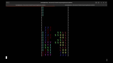 Console Tetris with Colors