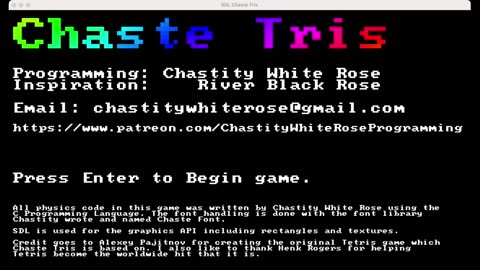 Chaste Tris: 100 Lines of ST Stacking