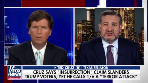 Tucker Makes Ted Cruz Squirm Over Jan 6th Terrorist Remarks