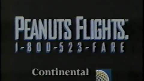 February 26, 1994 - Peanuts Flights from Continental Airlines