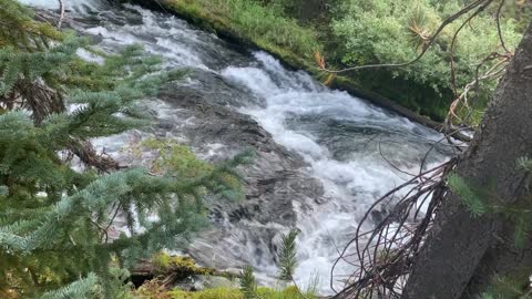 Central Oregon - Three Sisters Wilderness - Green Lakes - Glacial Melt Keeps Creek Humming
