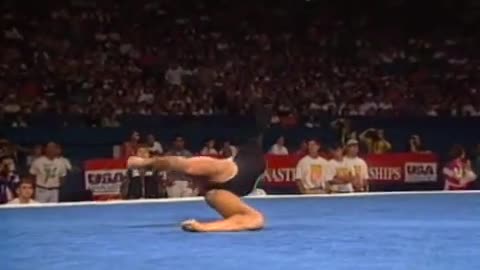 Dominique Dawes - Floor Exercise - 1995 U.S. Gymnastics Championships - Women - All-Around