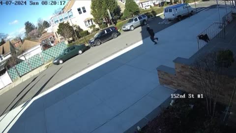 Thug pushes 68-year-old woman down the stairs in front of a church