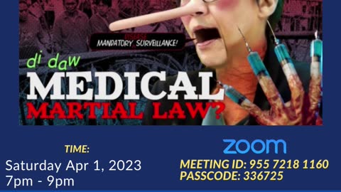 CDC Ph Weekly Huddle Apr 1 2023 SB1869 Di Daw Medical Martial Law