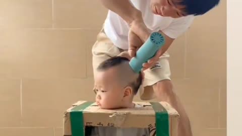 Unique hair cutting kids 😁😁😁😁😁😁