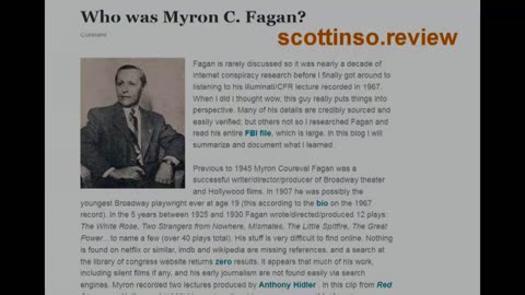 Documentary Evidence - The astonishing story of MYRON C. FAGAN