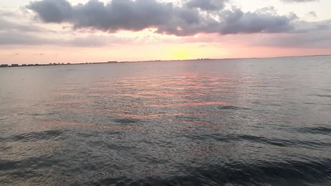 Sunset in Sarasota with kirtan