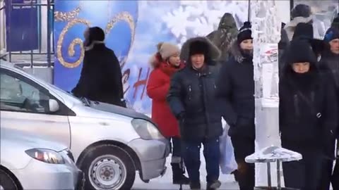 -56°C (-69°F) from Yakutsk to Oymyakon in winter - THE MOVIE [HD]