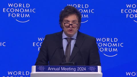 The Argentinian 'Trump' Barnstorms Davos With Speech Blasting Socialism