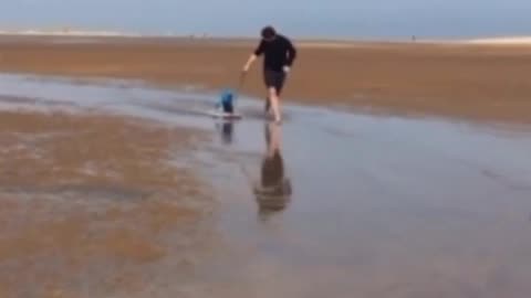 "Epic Troll: Hilarious Father and Son Fail Compilation at the Beach!"