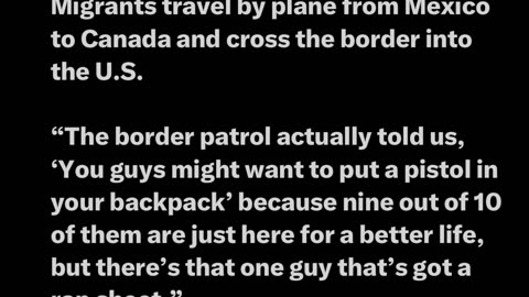 X-CLIPS SERIES #6 : Northern Border Crisis Ramps Up as Illegals fly from Mexico to Canada to Cross!
