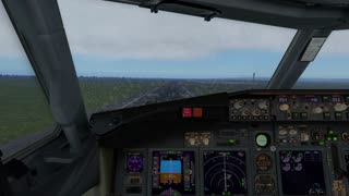 Boeing 737-800X Zibo - Landing at Taiwan - X-Plane 11