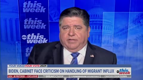 Pritzker is literally begging for "mercy" as the Democrat migrant crisis is out of control.