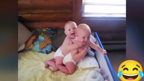 Baby videos funny babies playing together 😂😂