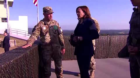 U.S. VP Harris observes N. Korean territory at DMZ